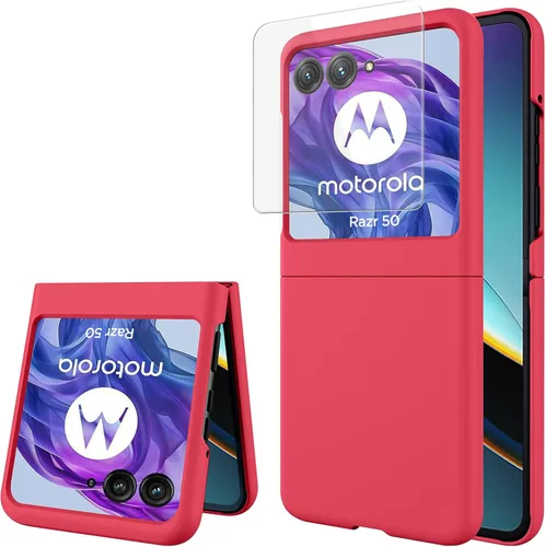 Vista 22 de Miimall Funda delgada para Galaxy Flip 7 con protector de pantalla integrado, grado militar, a prueba de golpes, a prueba de caídas, delgada