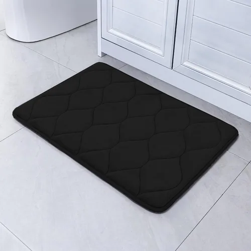 Vista 17 de SWEMSTAR Alfombra de baño de espuma viscoelástica con alfombra de inodoro, tapete de baño absorbente de agua para suelo de baño, antideslizante