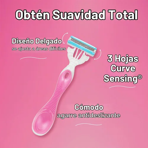 Vista 4 de Schick Hydro Silk Maquinillas de afeitar desechables de 3 hojas para mujer
