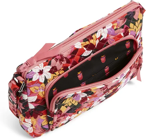 Vista 3 de Vera Bradley Bolso cruzado estilo hipster de algodón para mujer con protección RFID