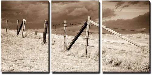 Vista 7 de wall26 - Arte de pared en lienzo de 3 piezas, delfín y león marino bajo el agua sobre fondo del océano mirándote - Arte moderno para el hogar