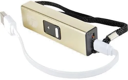 Vista 5 de Slider 3 Millones de Voltios Mini Stun Gun Linterna Oro