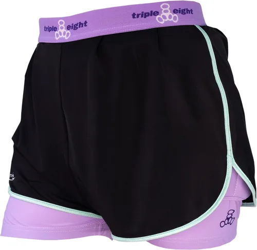Vista 4 de Triple Eight Pantalones cortos acolchados Bumsaver, Barbi Patin Signature Edition, ideal para patinaje sobre ruedas, patinaje en línea/patinaje
