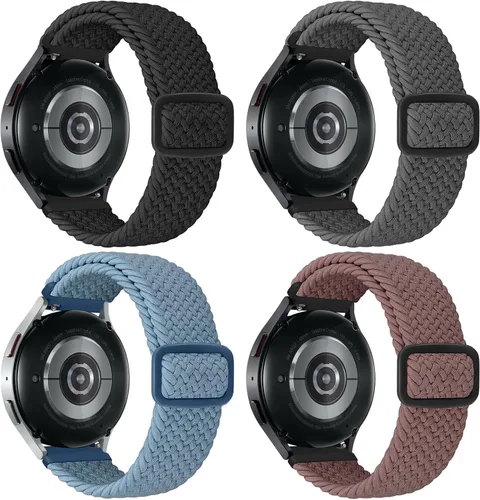 Vista 10 de Correa de reloj trenzada Solo Loop – 0.709 in, 0.787 in, 0.866 in, correa trenzada de liberación rápida, correas de reloj elásticas de nailon