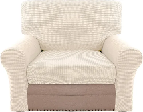 Vista 59 de H.VERSAILTEX Fundas elásticas para sillas de varias piezas, fundas para cojines ajustables para asiento y respaldo