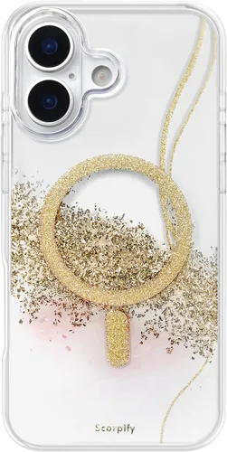Vista 18 de SCORPIFY - Funda para iPhone 17 Pro Max Leopardo negro transparente LP-Negro Transparente Leopardo