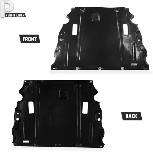 Vista 3 de Perfit Liner Protector contra salpicaduras de motor para debajo del motor, compatible con Ford Fusion y Lincoln MKZ FO1228126 DG9Z6P013E 2013 2014