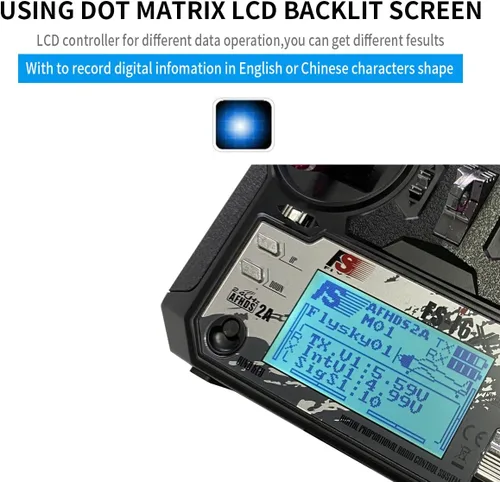 Vista 6 de DTXMX Flysky FS-i6X 6-10CH Transmisor RC y receptor FS-iA6B 6CH 2.4GHz