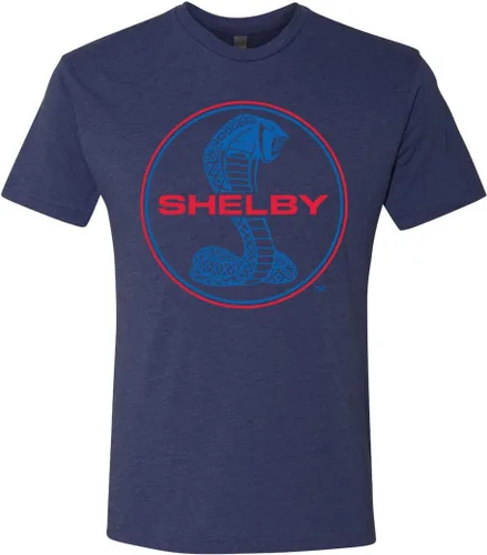 Vista 3 de Shelby Cobra USA Logo Emblem Powered by Ford Motors Cars and Trucks - Camiseta premium de triple mezcla para hombre