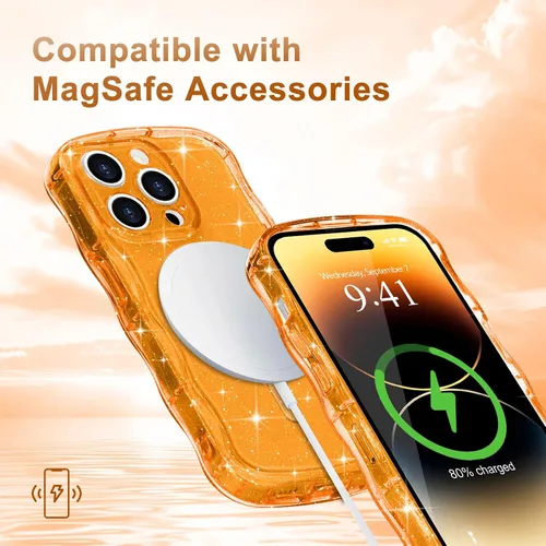 Vista 175 de Pepmune Funda magnética para iPhone 17 Pro Max, color rosa