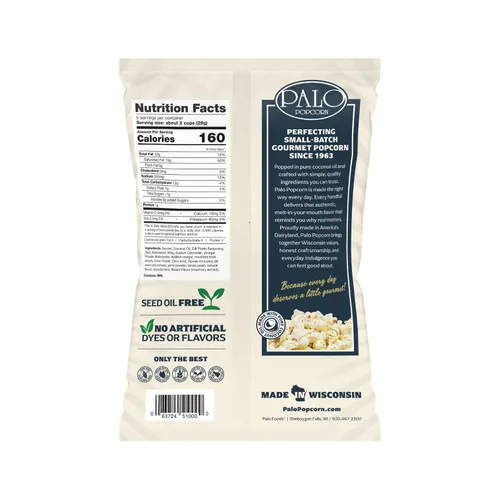 Vista 2 de Palo Popcorn Palomitas de maíz con eneldo, bolsas de 5 onzas (paquete de 6)