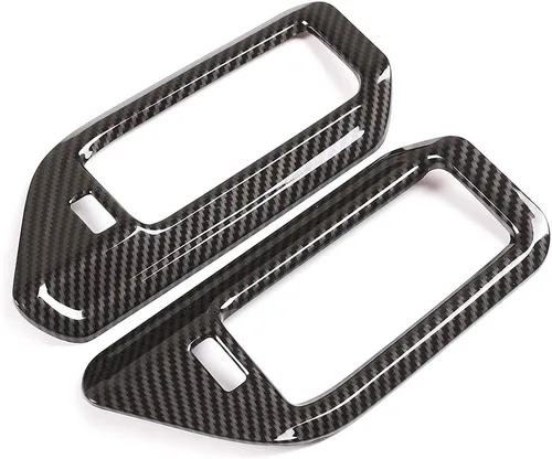 Vista 4 de YIWANG - Marco de ventilación de plástico ABS para interior de coche, 2 unidades, para BMW X5 G05 2019 2020