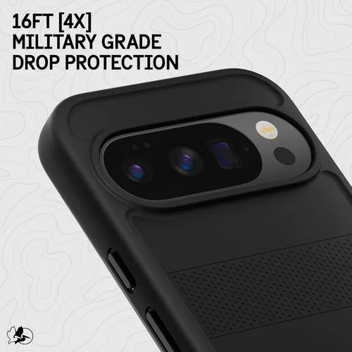Vista 2 de Pelican Protector Google Pixel 10 Pro XL - Funda magnética resistente para teléfono con protección contra caídas de grado militar de 16 pies, funda