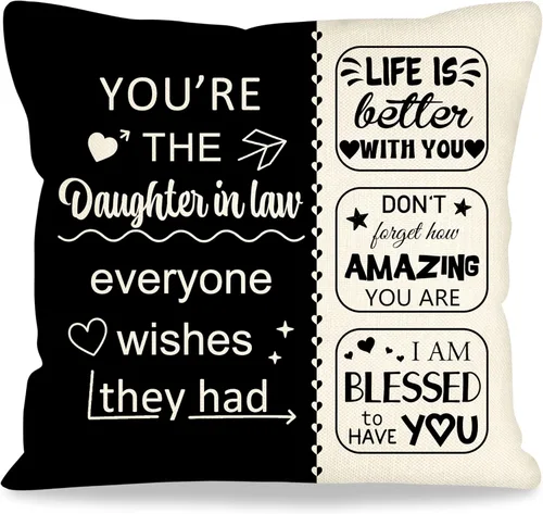 Vista 11 de Fundas de almohada decorativas de 18 x 18 pulgadas con ideas de regalos para familiares y amigos, regalos después de una cirugía, regalo