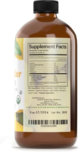 Vista 5 de Complete Natural Products Liver Complete 8oz, paquete completo de limpieza y equilibrio de la vesícula biliar de 8 onzas