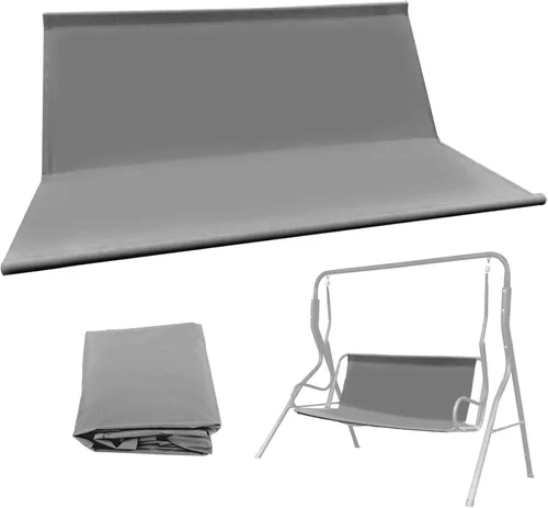 Vista 6 de Funda de repuesto para asiento de columpio, funda de asiento de columpio de jardín, impermeable, 45 x 19 x 19 pulgadas, apta para sillas de columpio