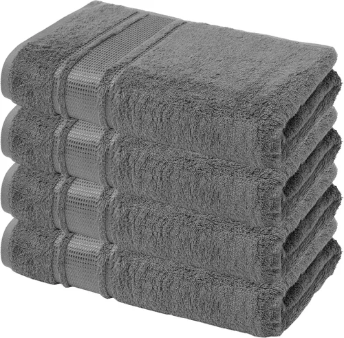 Vista 30 de Melissa Linen, Toalla de baño, 100% algodón turco para baño, toalla de ducha absorbente, de secado rápido, duradera y suave, 35 x 60 pulgadas Azul