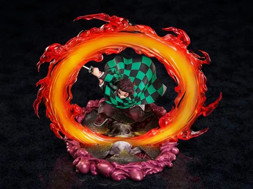 Vista 6 de Aniplex Demon Slayer: Kimetsu no Yaiba 1/8 Tanjiro Kamado Estatua 11.0 in