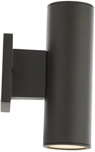 Vista 7 de WAC Lighting, Cilindro LED doble arriba y abajo de la luz de pared interior o exterior 3000K en blanco