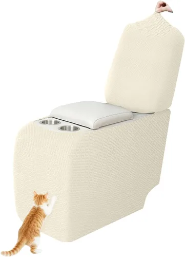 Vista 65 de ALIECOM Fundas 100% impermeables para sofá seccional reclinable, forma de L, elásticas, para esquina, funda para sofá seccional reclinable, lavable