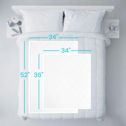 Vista 4 de Vive - Protector de colchón para incontinencia urinaria, lavable, nocturno, resistente, impermeable, reutilizable, para mantener la cama seca