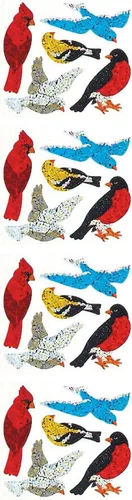 Vista 45 de Jillson Roberts - Pegatinas prismáticas, familia india americana, 12 unidades (S7128)