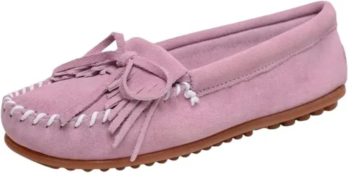 Vista 23 de Mocasín Minnetonka Kilty de gamuza para mujer Tela Arizona