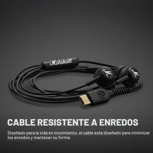 Vista 4 de Marshall Mode - Auriculares con cable USB-C - Negro