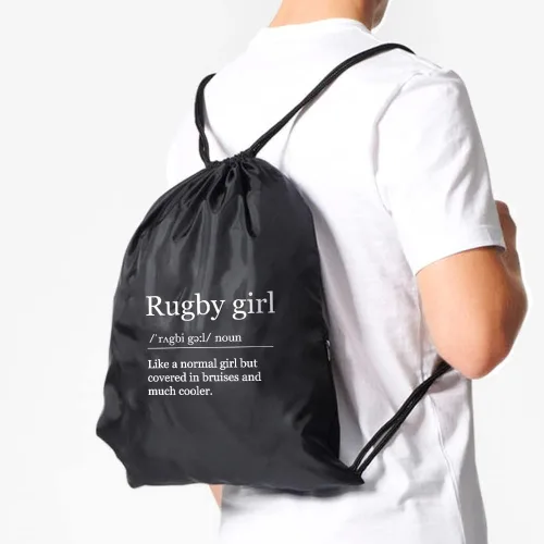 Vista 4 de Pishovi Rugby - Bolsa de fútbol impermeable con cordón para niñas, para hombres y mujeres, regalos para jugadores de fútbol, regalo de fútbol