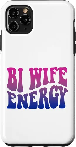 Vista 12 de iPhone 13 Pro Bi Wife Energy Bisexual Pride Bisexual Flag Retro Vintage Case