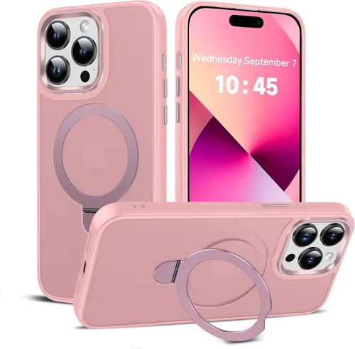 Vista 80 de LeYi Funda para iPhone 11 para MagSafe con soporte magnético, color negro