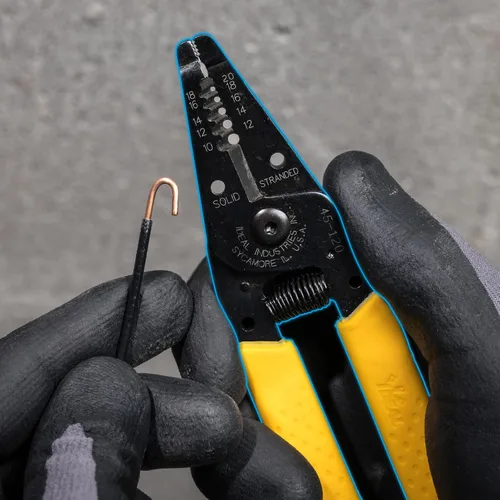 Vista 6 de Pelacables ideales, pelacables en T, herramienta eléctrica profesional Electric wire stripper, 0.75mm2-6mm2 plier, narrow nose electrical pliers