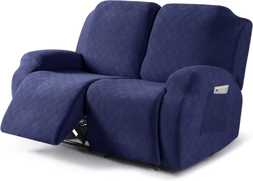 Vista 9 de VANSOFY Funda para silla reclinable, 3 piezas elásticas para silla reclinable, funda suave para silla reclinable, protector de muebles para perros