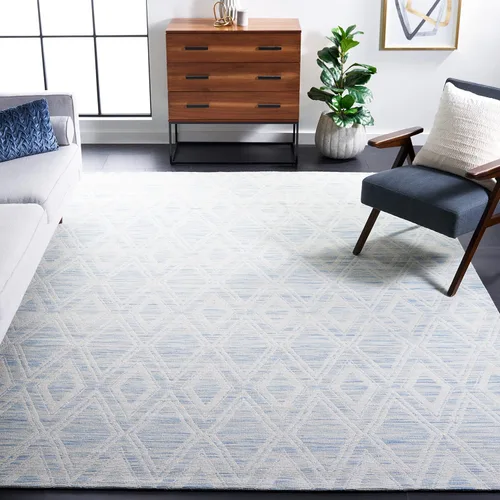 Vista 19 de SAFAVIEH Marbella Collection - Alfombra decorativa, 2 pies 3 pulgadas x 4 pies, color plateado y marfil, diseño de transición, ideal para zonas