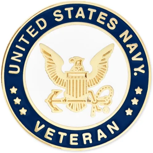 Vista 25 de PinMart Pin de solapa con licencia oficial de la Marina de los Estados Unidos – Pin de emblema militar de la Marina de los Estados Unidos – Broche
