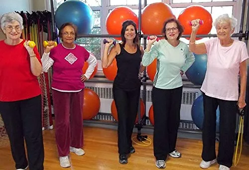 Vista 2 de Osteoporosis Exercises, Standing and Sitting, easy workouts for Seniors to prevent Bone Density loss, Created by two time award winning trainer of