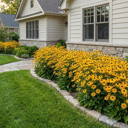 Vista 3 de 15,000 semillas de Susan de ojos negros (Rudbeckia hirta) semillas de flores silvestres para plantar, flores de jardín polinizadoras para jardín al