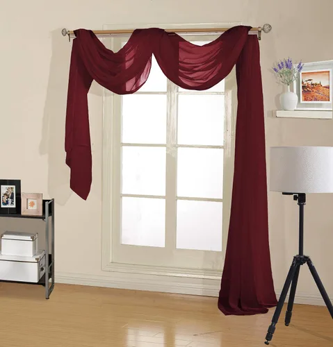 Vista 5 de Decotex - Bufanda de gasa transparente de calidad premium para diseños de hogar y eventos