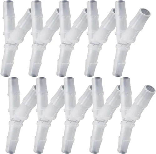 Vista 20 de Conector de púas de 3 vías en forma de Y de plástico de 1/2 "para manguera de aire, accesorio de púas de polipropileno de pp de tubería de agua