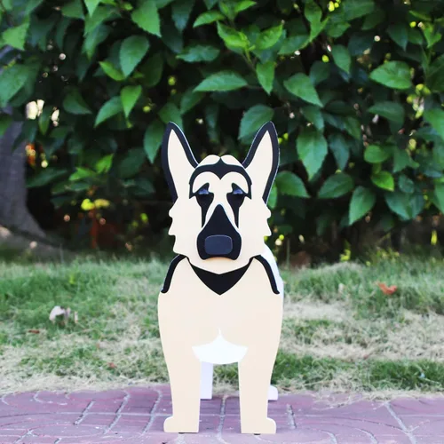 Vista 16 de Beagles - Contenedor para plantas con forma de perro, para amantes de las mascotas, maceta de PVC lindo para perros, macetas de cara para decoración