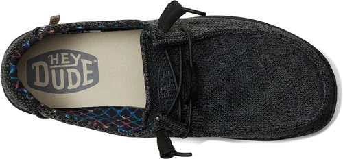 Vista 6 de Hey Dude - Mocasines Wendy de lana con cordones, para mujer, cómodos y ligeros
