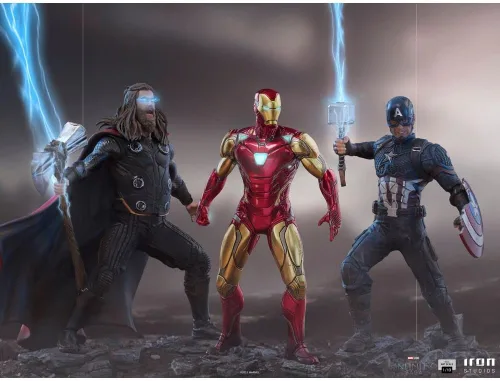 Vista 4 de Iron Studios Estatua Art Scale 1/10 Thor Ultimate BDS The Infinity Saga 9.1 in Marvel - Diorama de batalla de estatua de 9 pulgadas de Avengers