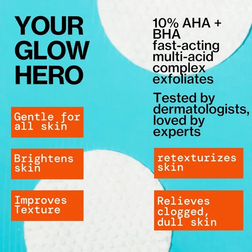 Vista 6 de Pacifica Beauty, Glow Baby - Almohadillas exfoliantes para bebés, 10% AHA y BHA, 60 unidades, ilumina y exfolia, para todo tipo de piel, sin