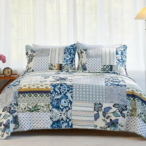 Vista 20 de Secgo Juego de edredón twin para cama - Edredones 100% algodón tamaño twin, colchas negras con 2 fundas de almohada, ropa de cama ligera reversible