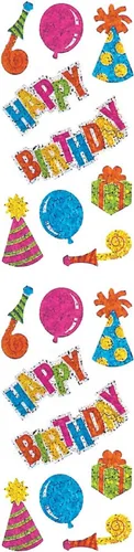 Vista 20 de Jillson Roberts - Pegatinas prismáticas, familia india americana, 12 unidades (S7128)