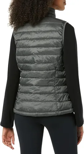 Vista 3 de Tienda Essentials - Chaleco para mujer, ligero, impermeable y fácil de guardar