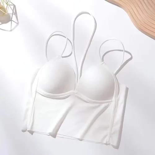 Vista 2 de Everyday Bras for Women Women's Adjustable Solid Color Large Shoulder Vest Without Steel Ring Sports Thread