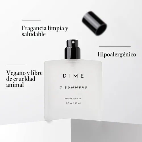 Vista 6 de DIME Beauty 7 Summers - Perfume para mujer – Eau de Toilette floral dulce Transparente