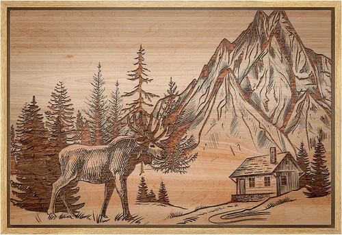 Vista 85 de Hermoso lienzo de paisaje, decoración de pared, arte moderno, juegos para el hogar