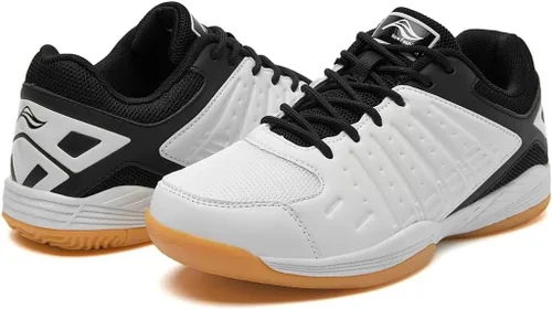 Vista 2 de Lamincoa Zapatos de pickleball para hombre, tenis de cancha para entrenamiento de bádminton, raqueta, squash, voleibol, interiores y exteriores